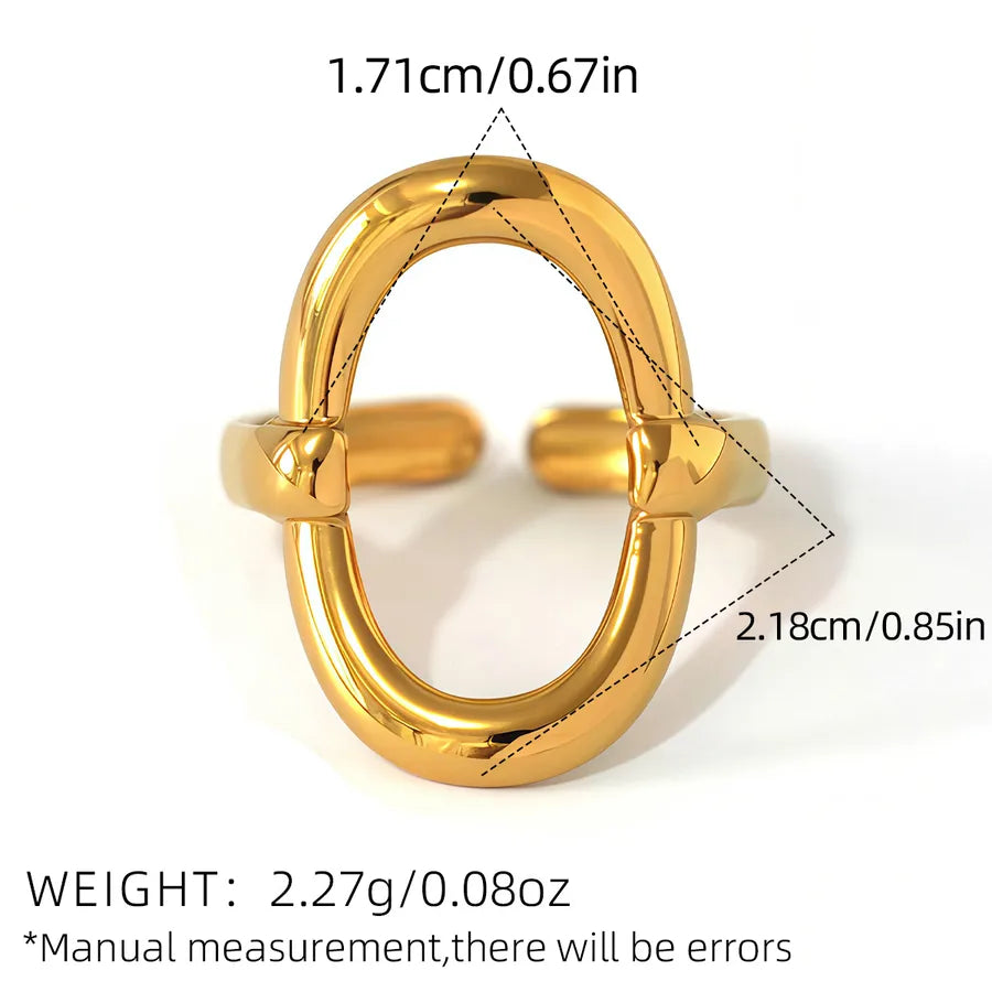 18K Gold Geometric Flower Ring Set for Women