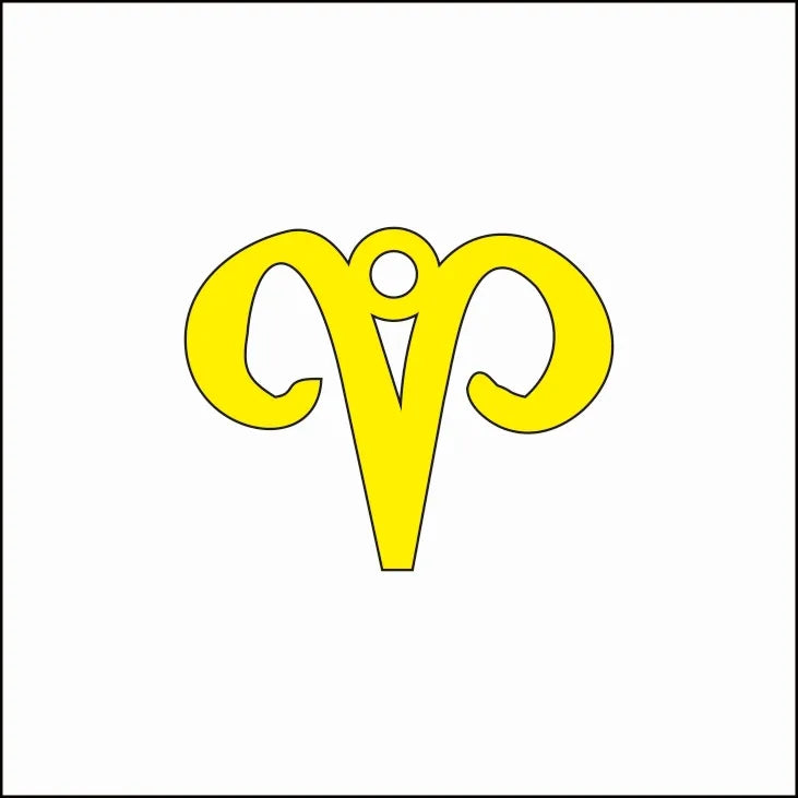 18K Gold Zodiac Pendant Necklace – Waterproof Steel 45+5cm Gold Aries