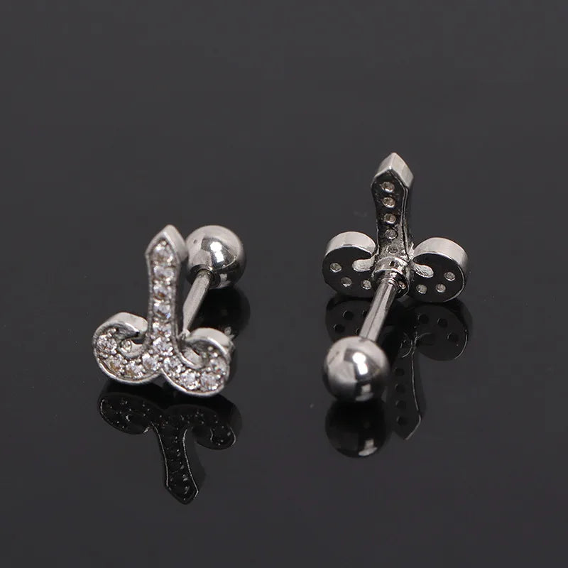 Zodiac Sign Gold Stainless Steel Earrings