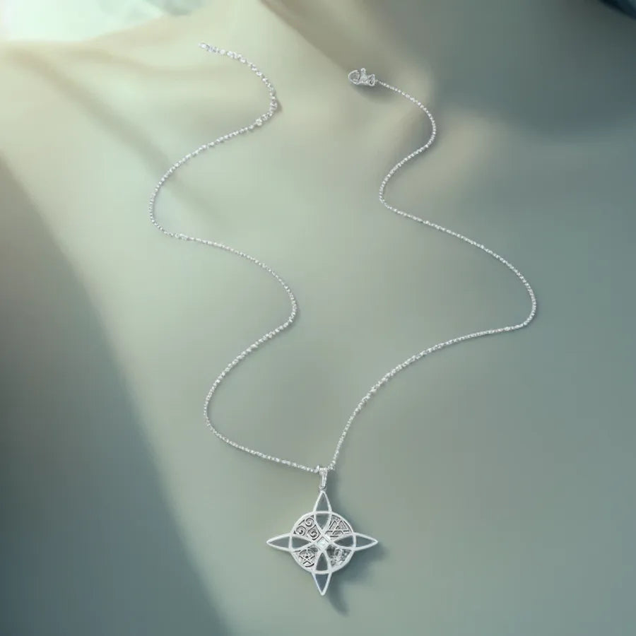 Gold Plated Stainless Steel Layered Pendant Necklace Average Size Steel Color 001#