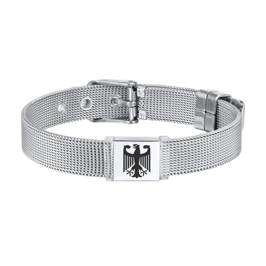 Men's Stainless Steel Eagle Mesh Bracelet