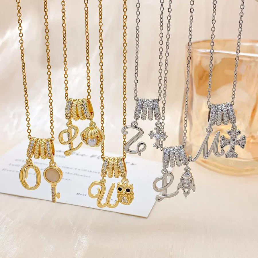 Aurora Star Pendant Necklace – Titanium & Zircon