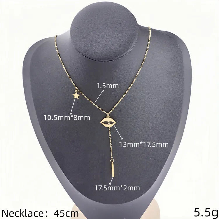 Gold Layered Starfish Pendant Necklace