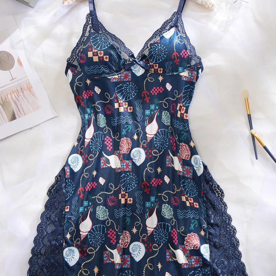 Women's Leopard Print Sexy Lingerie Flower Color