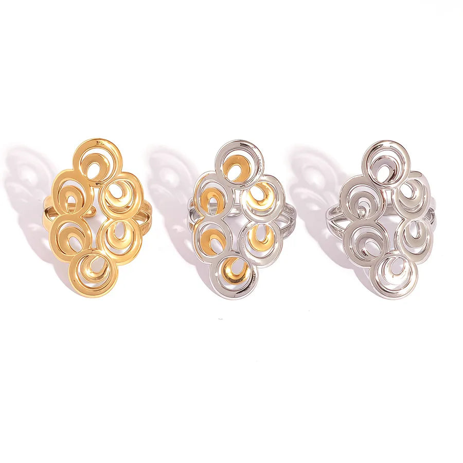 18K Gold Plated Boho Stainless Steel Ring