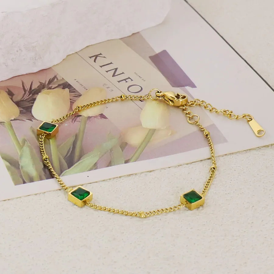 Gold Plated Stainless Steel Asymmetric Bracelet Average Size Gold Style 20