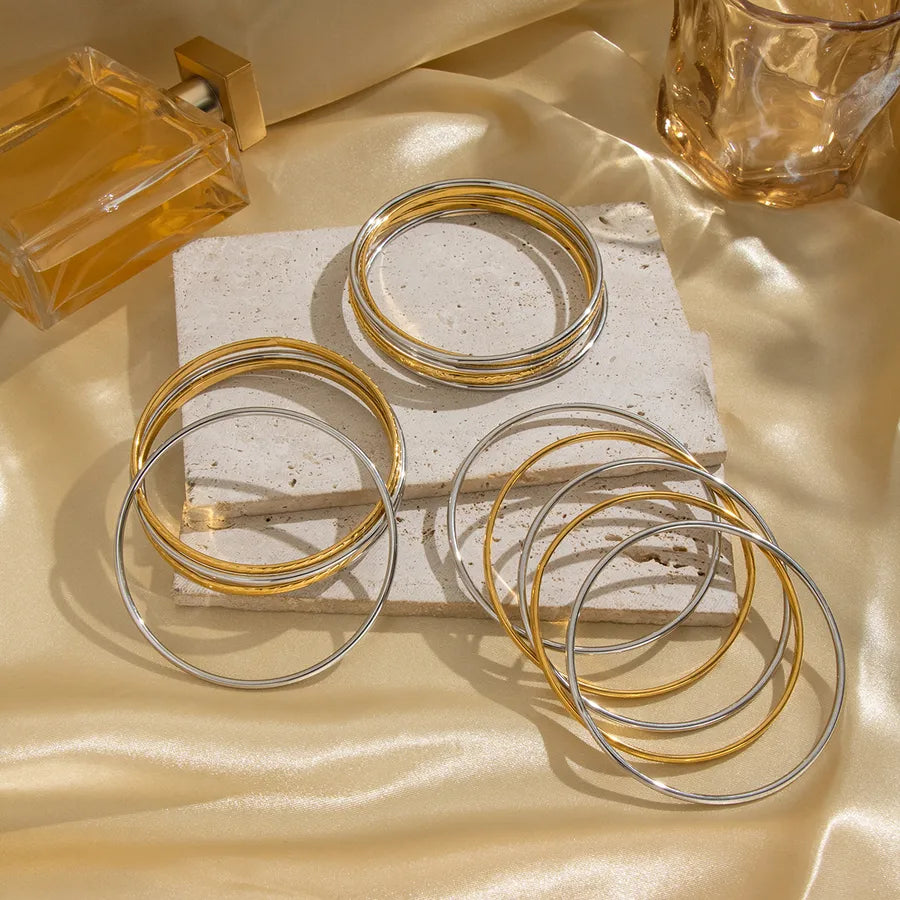 Colorful Geometric Stainless Steel Bracelet