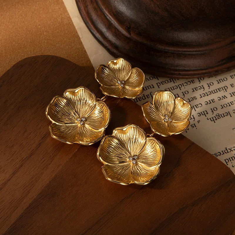 Elegant Titanium Steel Drop Earrings