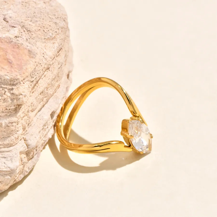 Gold Plated Boho Shell Ring