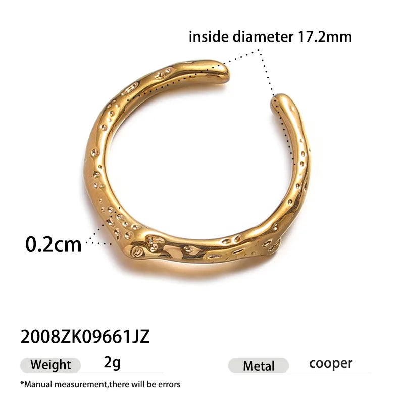 Elegant Irregular Shell Ring for Women 2008ZK09661JZ