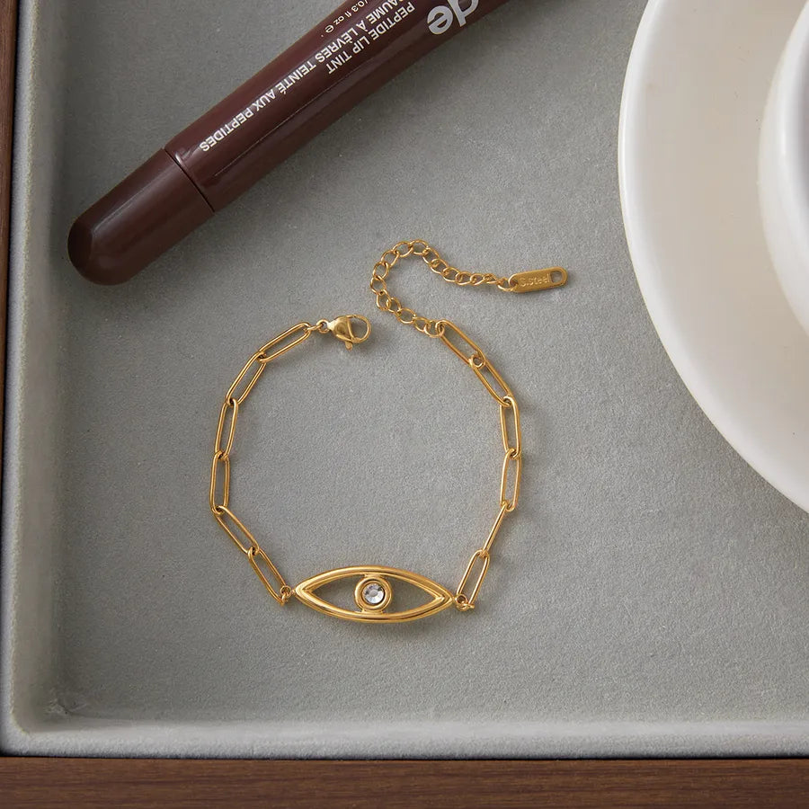 18K Gold Devil's Eye Bracelet for Women