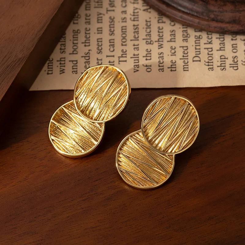 Elegant Titanium Steel Drop Earrings