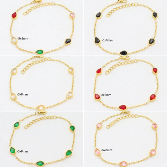 18K Gold Plated Waterdrop Bracelet