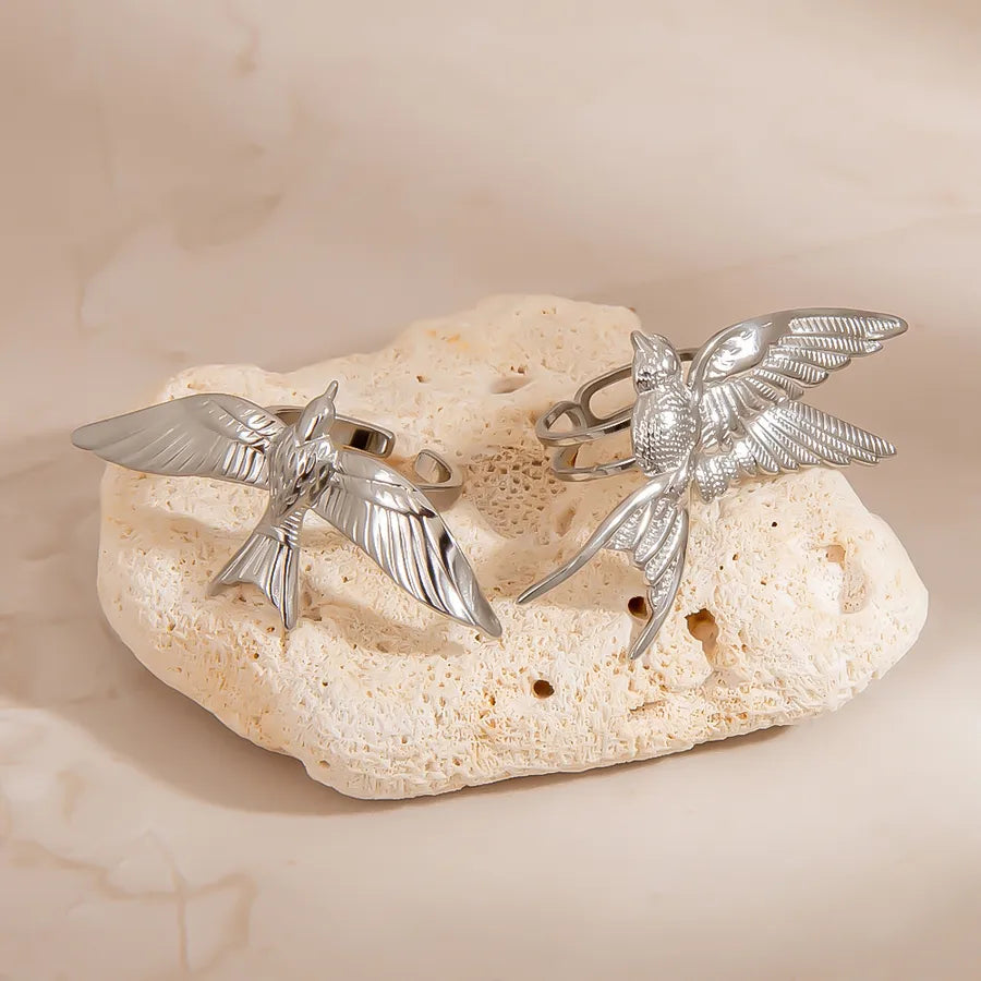 18K Gold Plated Bird Ring for Women