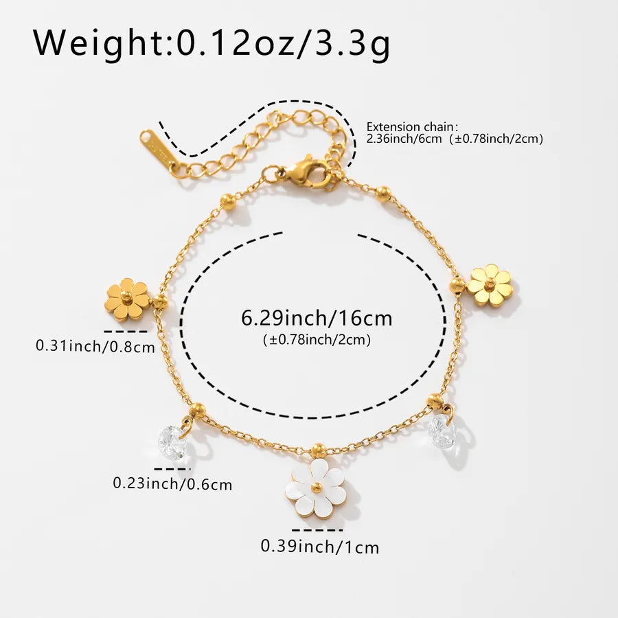 18K Gold Sunflower Pendant Necklace