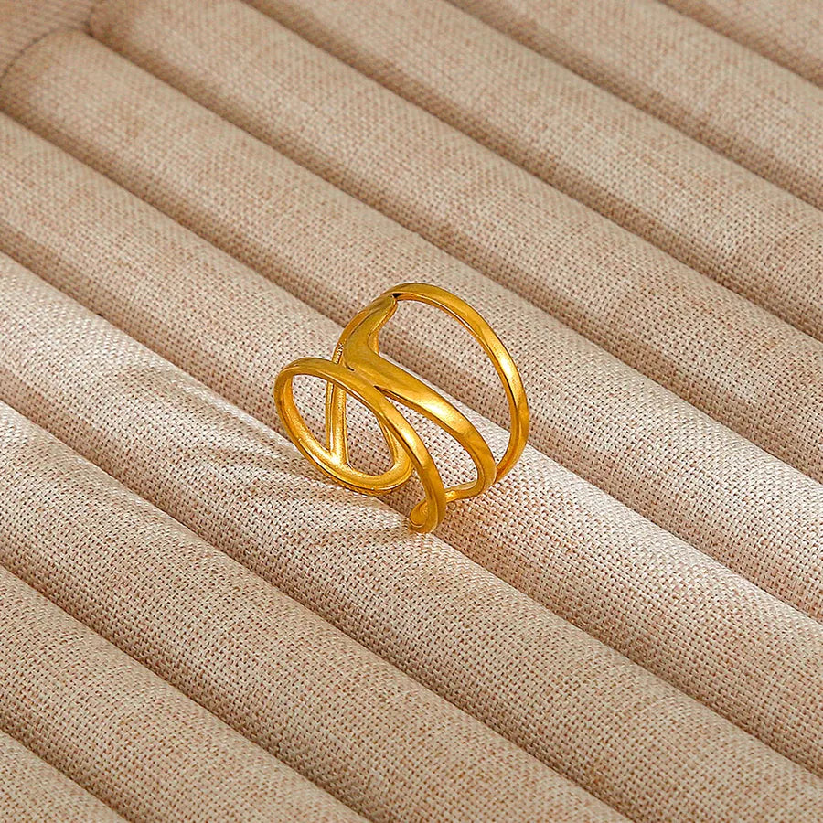 Heart Pattern Stainless Steel Ring 18