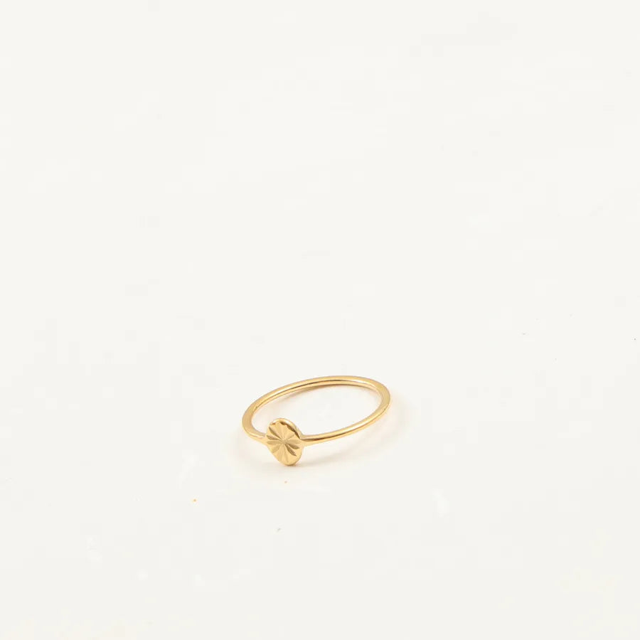 18K Gold Plated Titanium Steel Ring for Women