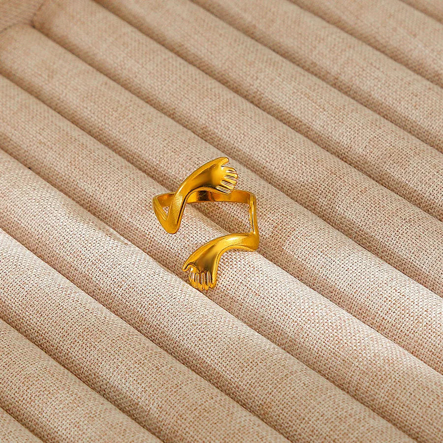 Heart Pattern Stainless Steel Ring 21