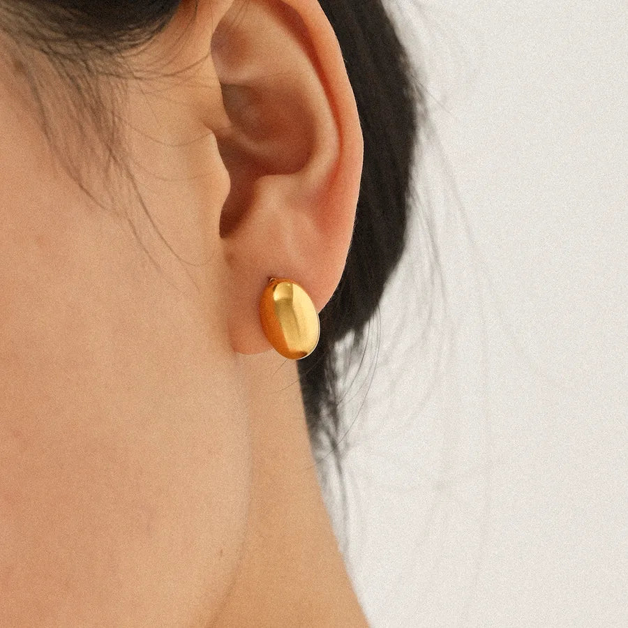 Gold Plated Zirconia Stud Earrings Set