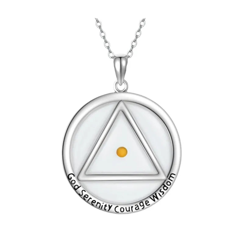 Stainless Steel Motivational Pendant Necklace