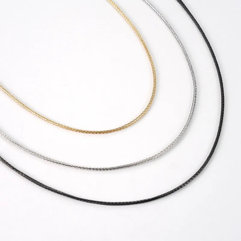 Titanium Steel Snake Bone Fox Tail Necklace