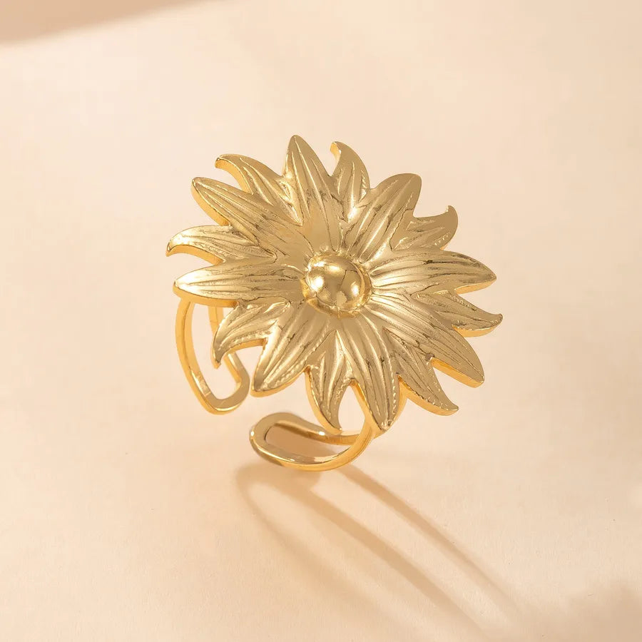 Geometric Stainless Steel Open Ring Average Size YYJZ401