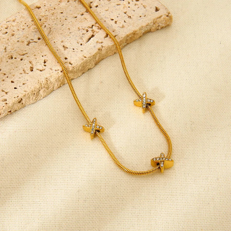 Minimalist Gold Cross Necklace for Women