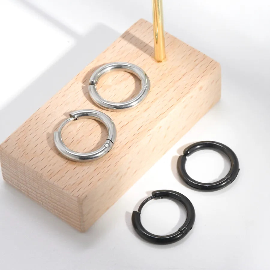 Unisex No Piercing Geometric Stainless Steel Ear Cuff