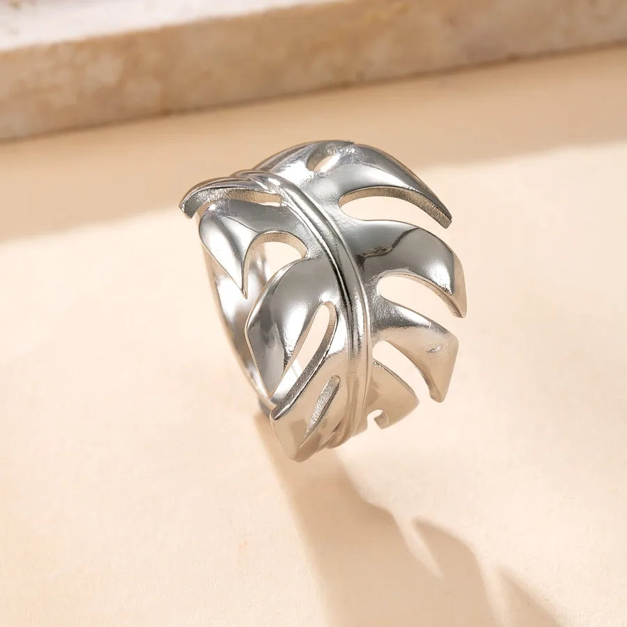 Geometric Open Ring in 304 Stainless Steel