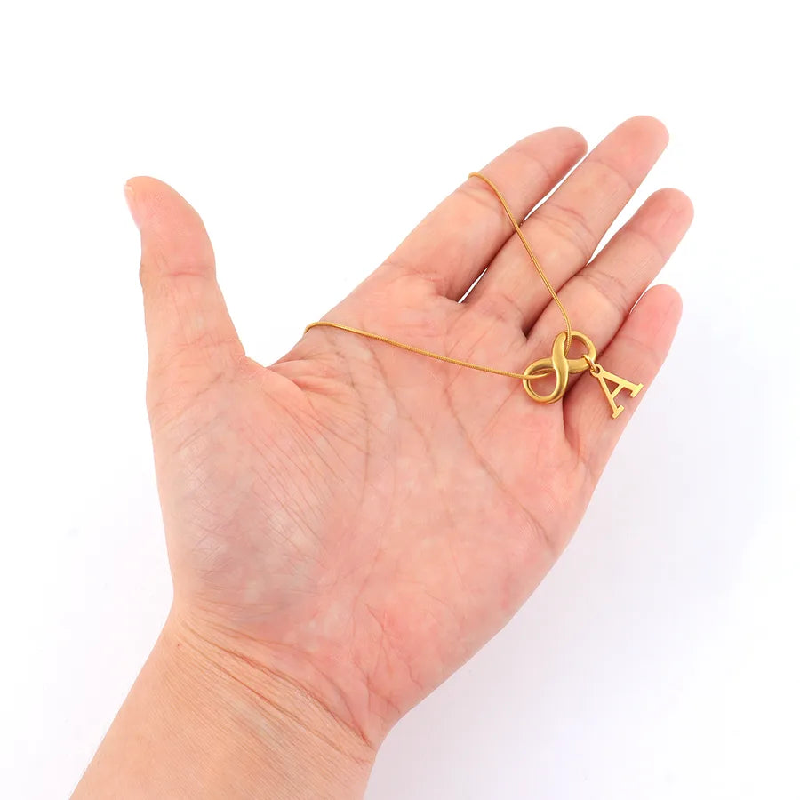 Gold Plated Infinity Pendant Necklace for Women