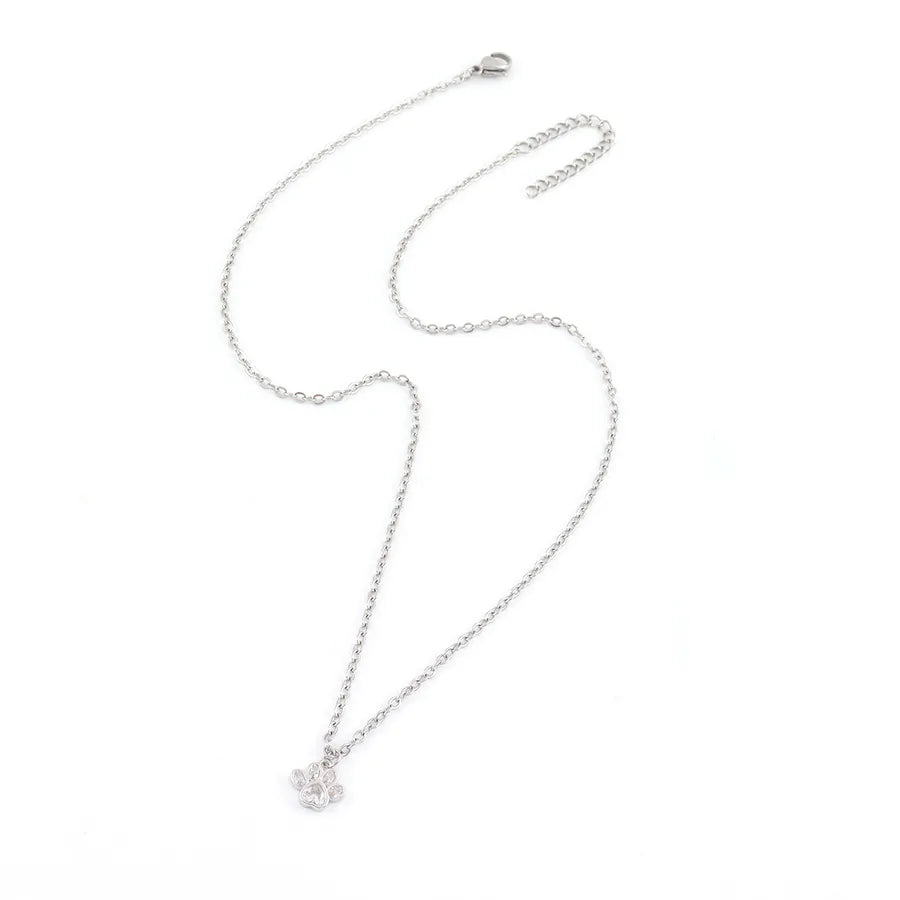 Gold Cat Claw Pendant Necklace – Stainless Steel