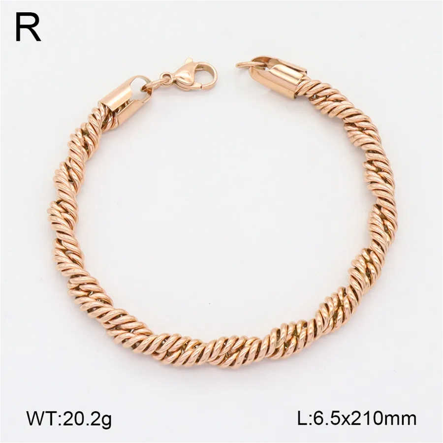 Unisex 18K Gold Plated Twisted Cable Bracelet