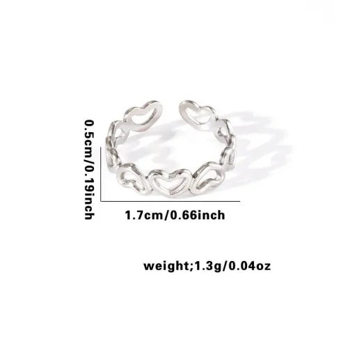 Titanium Steel Fish Tail Ring for Women