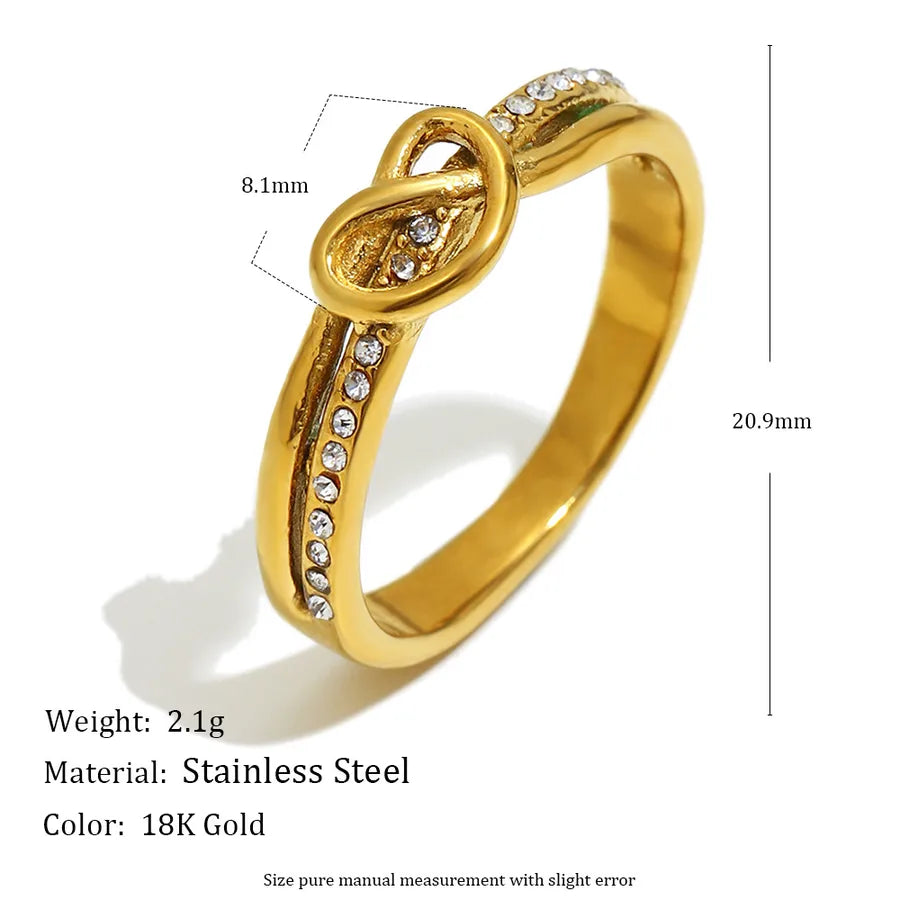 18K Gold Plated Geometric Stainless Steel Ring