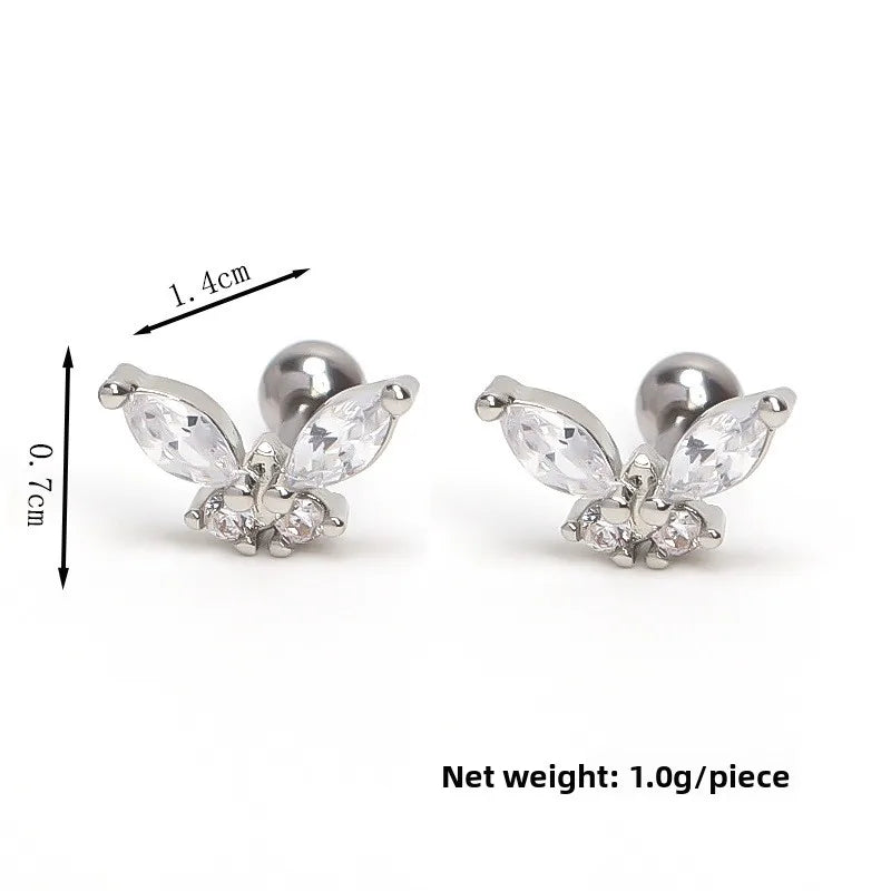 Stainless Steel Butterfly Ear Cuff