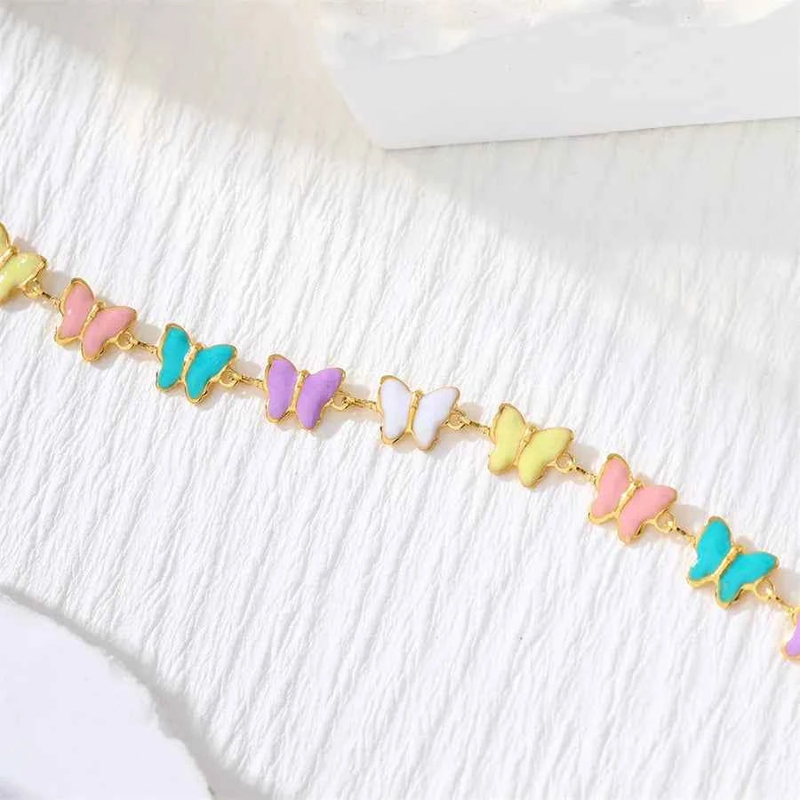 Gold Butterfly Necklace – 18K Plated Titanium Steel