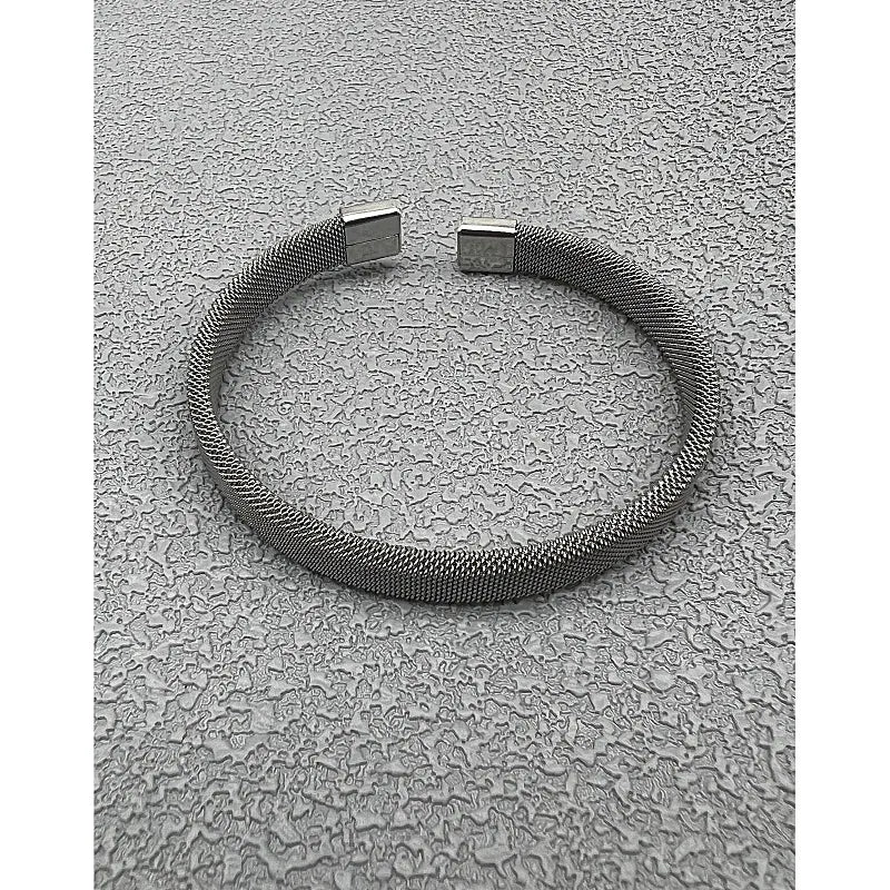 Vintage Mesh Titanium Steel Bracelet
